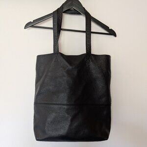 Custom made genuine leather tote